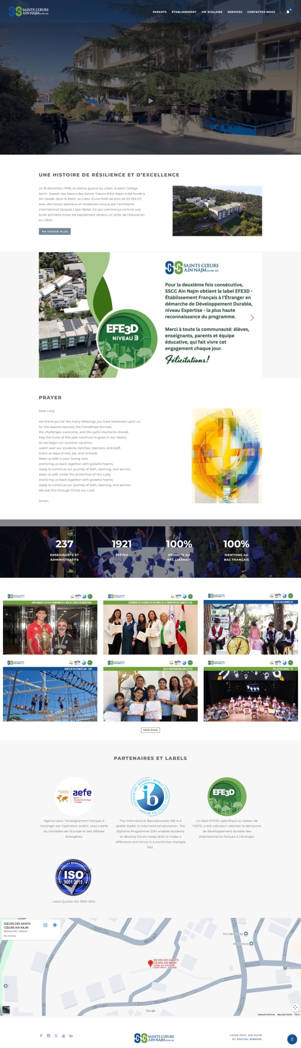 SSCC AIN NAJM website