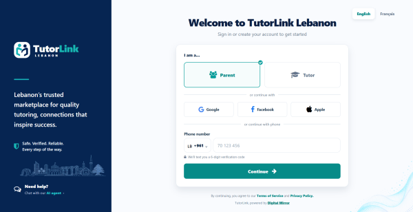TutorLink website